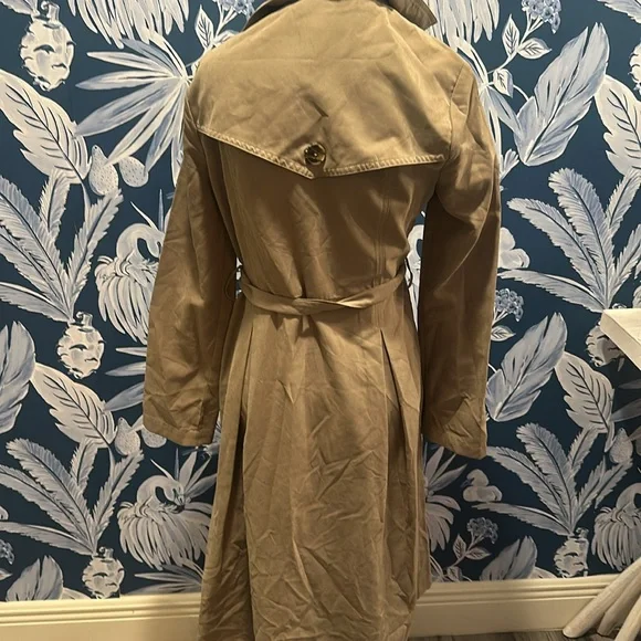 Jack by BB Dakota Green Trench Coat with Belted Waist - Picture 3 of 5
